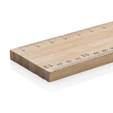 Logotrade liikelahjat kuva: Timberson ekstrapaksu 30cm kaksipuolinen bambuviivain
